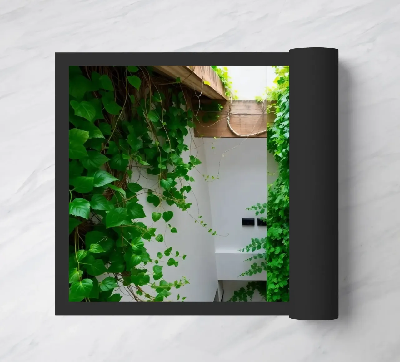 Cortile interno con viti e lucernario zerbino da DesignDoodle