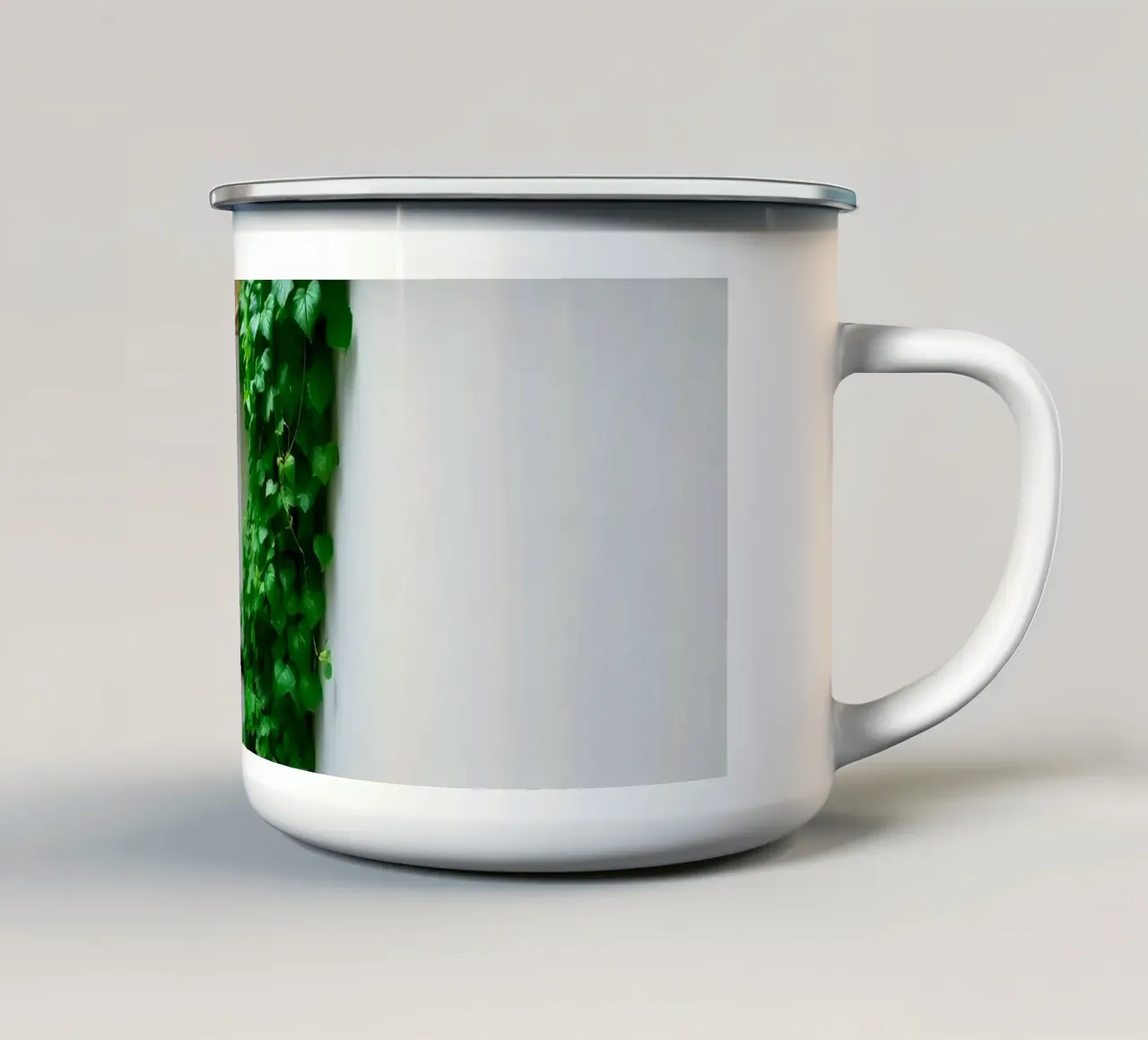 Cortile interno con viti e lucernario tazza in smalto da DesignDoodle