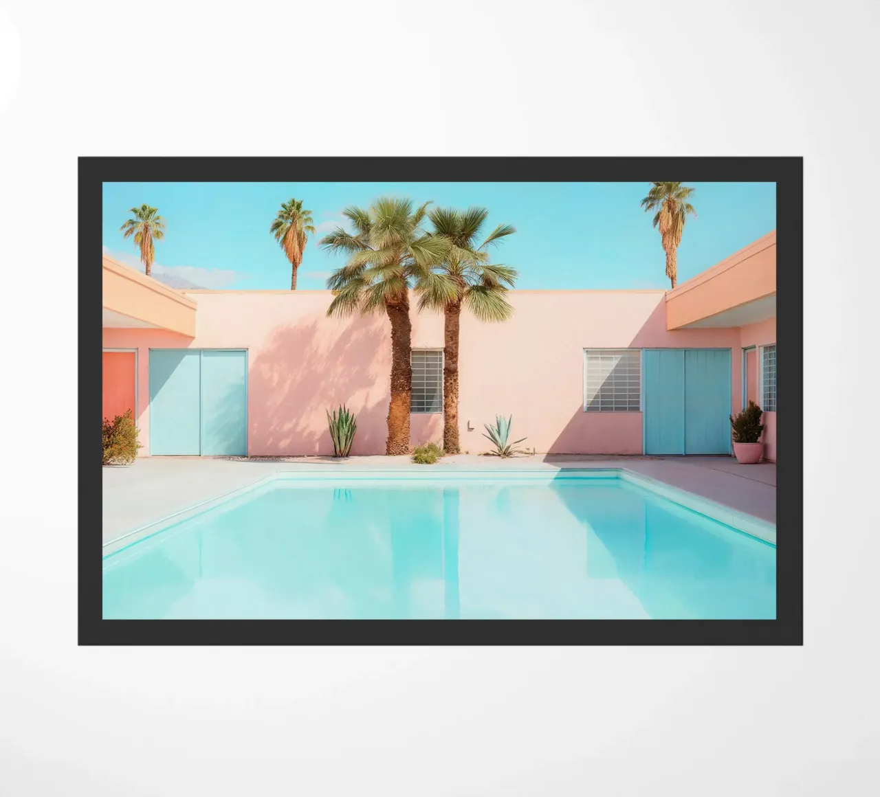 Palm Springs Retro Pool zerbino da robertmotoiart