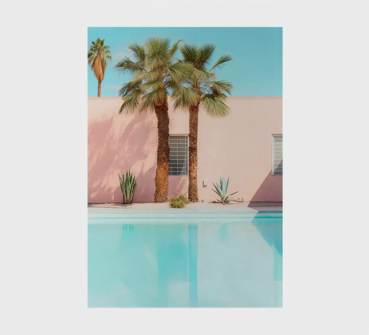 Palm Springs Retro Pool notebook by robertmotoiart