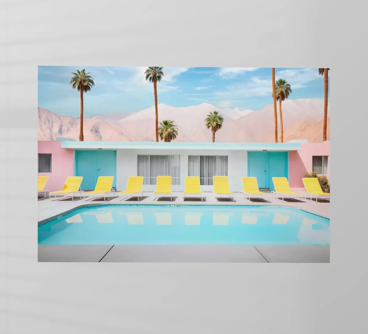 Palm Spring Pool Day pellicola backlit da robertmotoiart