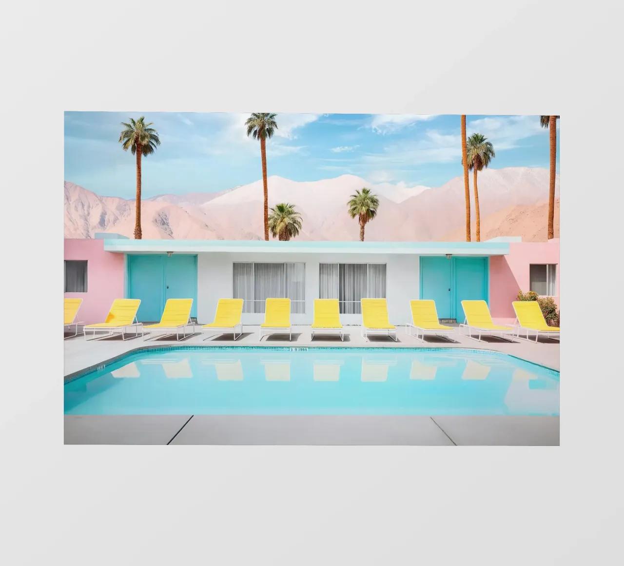Palm Spring Pool Day pellicola backlit da robertmotoiart