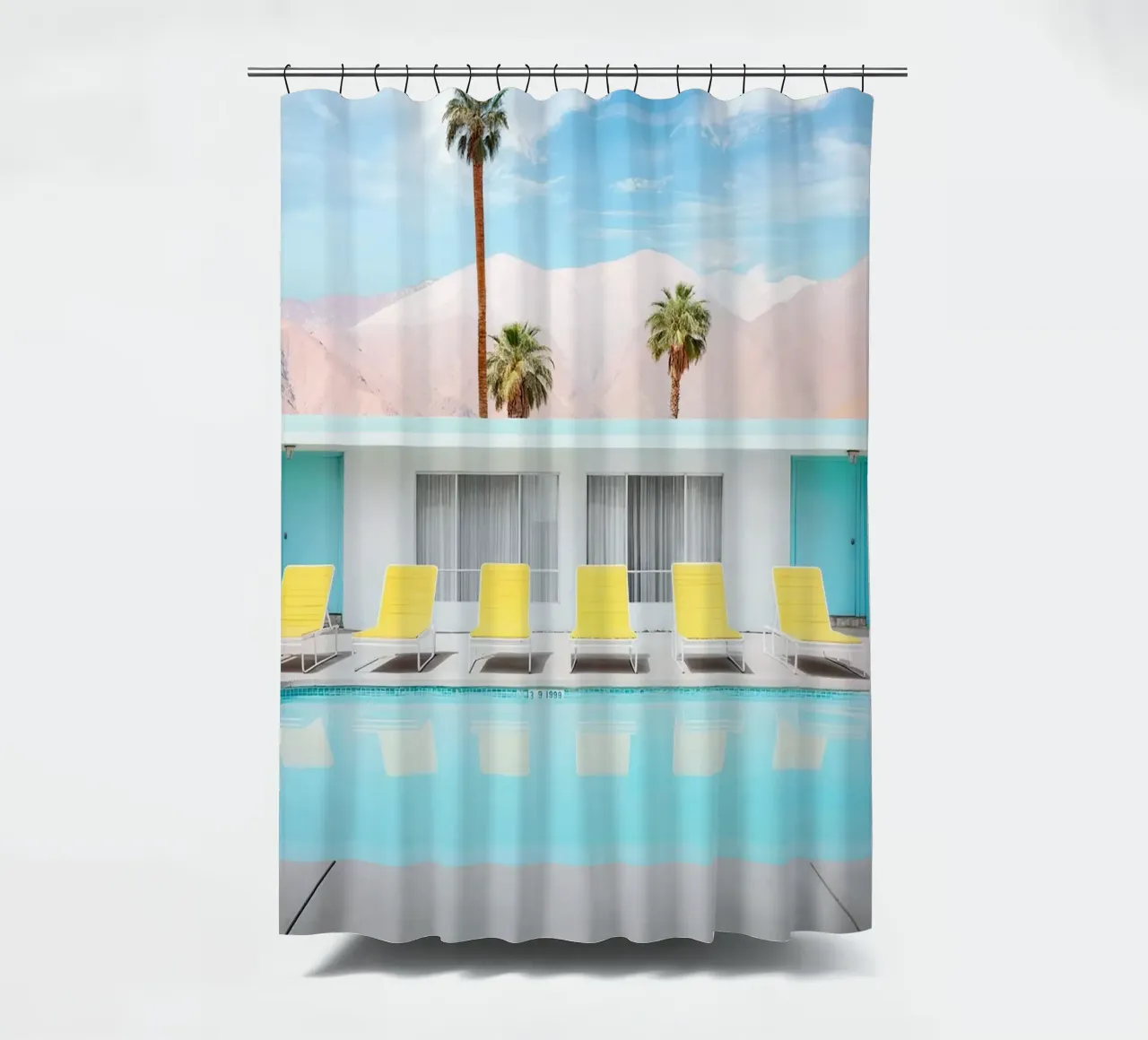 Palm Spring Pool Day tenda da doccia da robertmotoiart