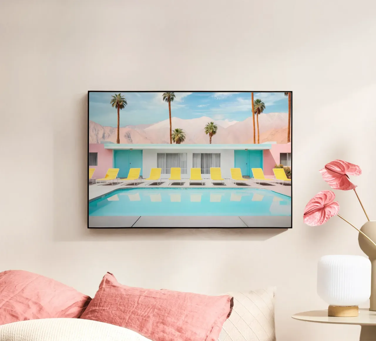 Palm Spring Pool Day plexiglass da robertmotoiart