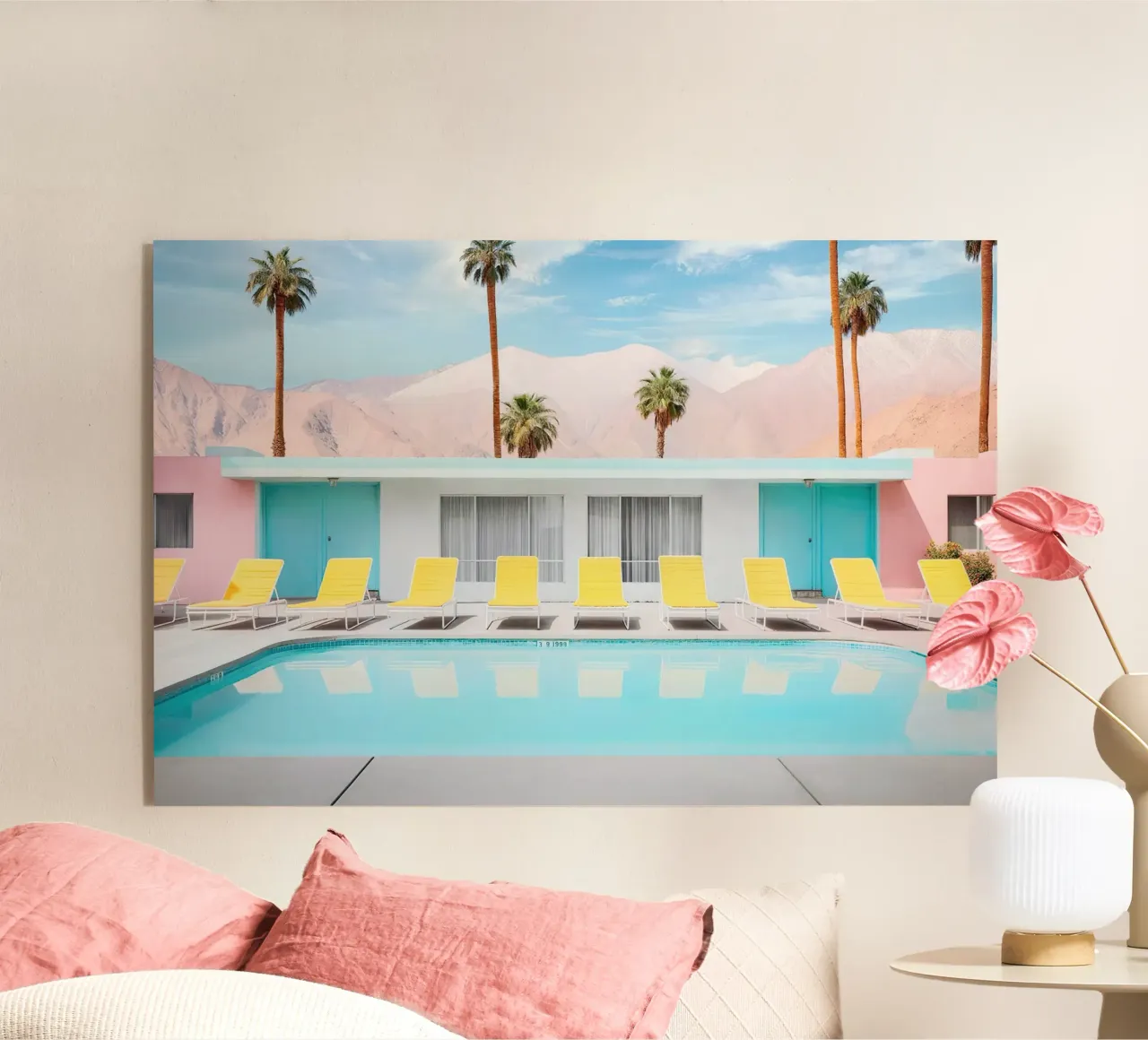 Palm Spring Pool Day plexiglass da robertmotoiart