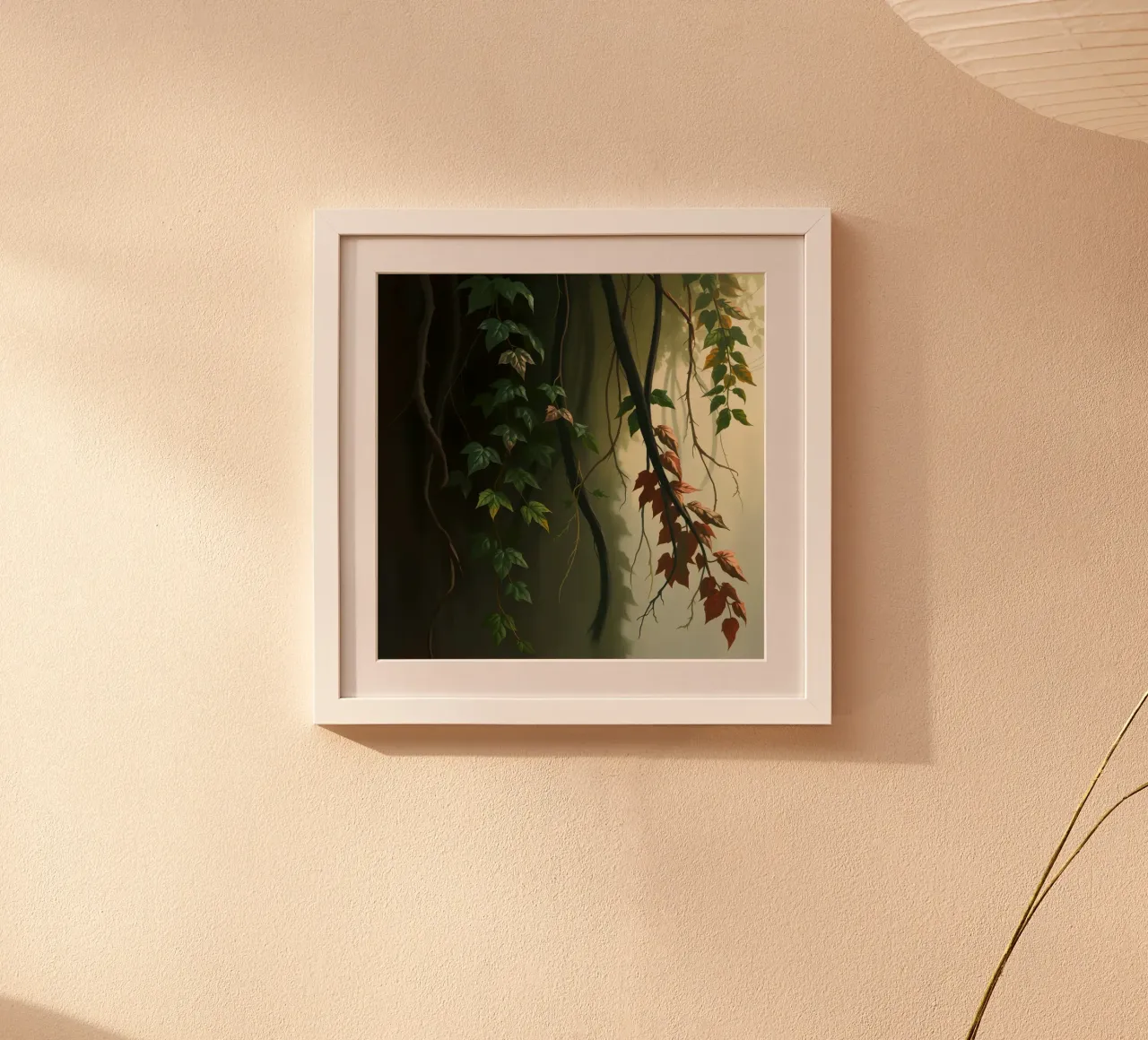 Illustration of Hanging Vines and Branches poster by DesignDoodle