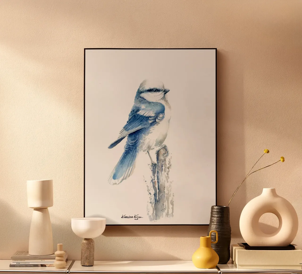Azure tit plexiglass da Karolina Kijak