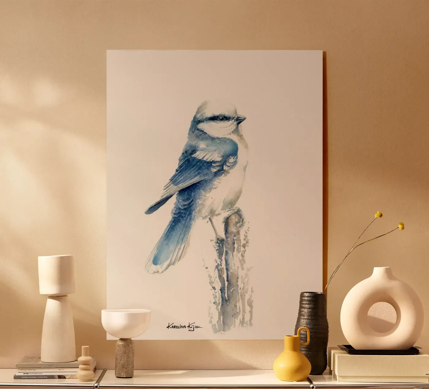 Azure tit plexiglass da Karolina Kijak