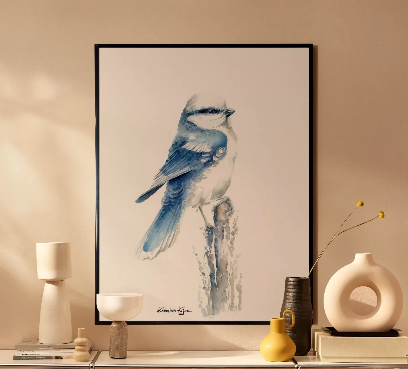 Azure tit poster da Karolina Kijak