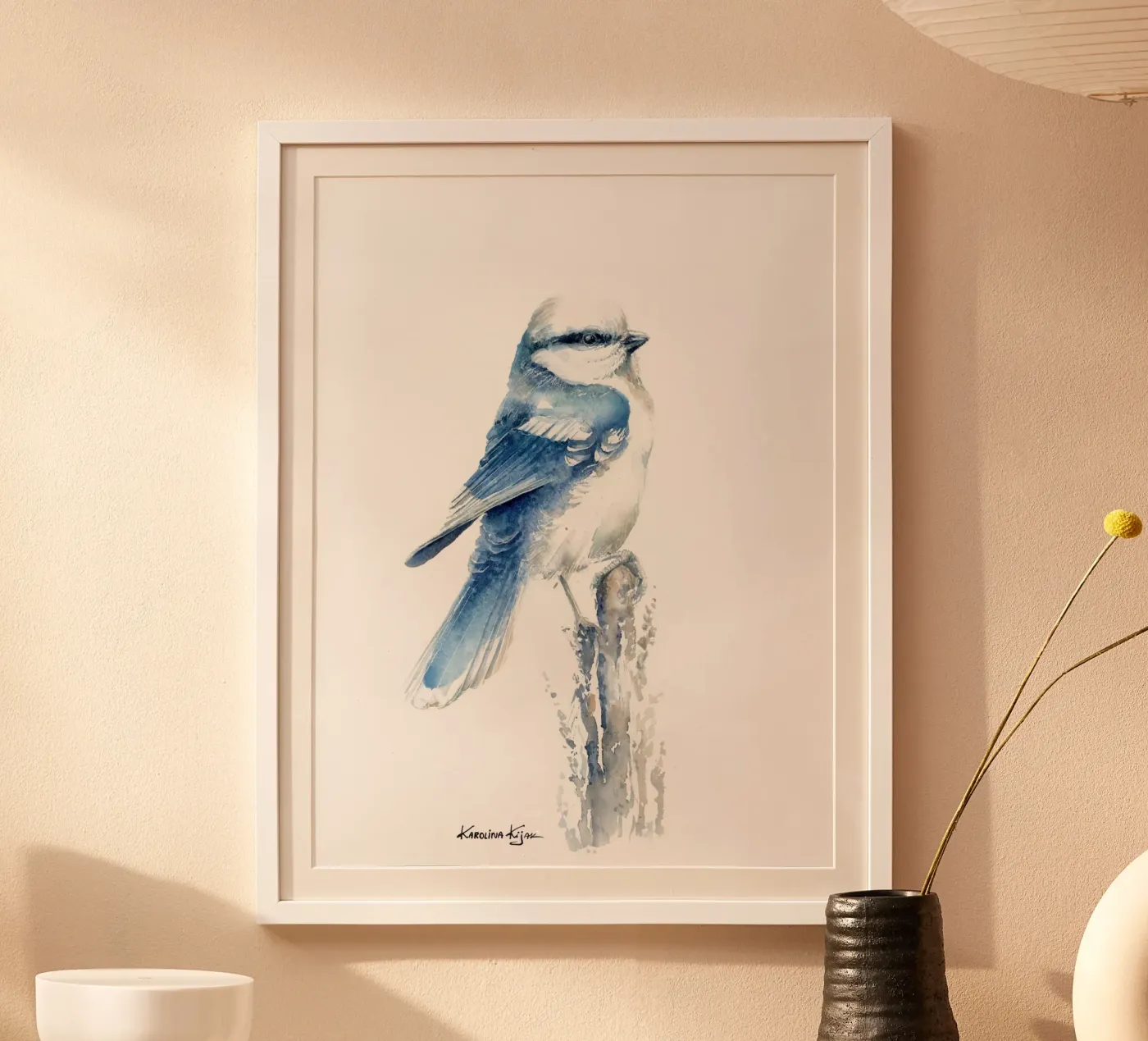 Azure tit poster da Karolina Kijak