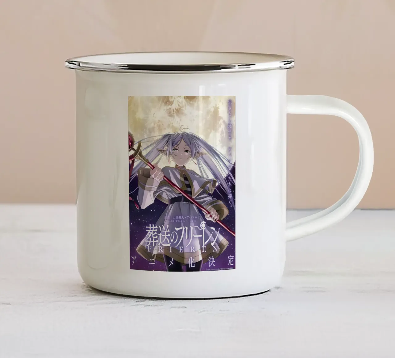 Sousou No Frieren tazza in smalto da donald shop