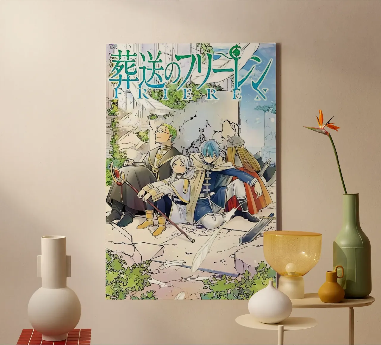 Sousou No Frieren canvas met Baklijst van donald shop