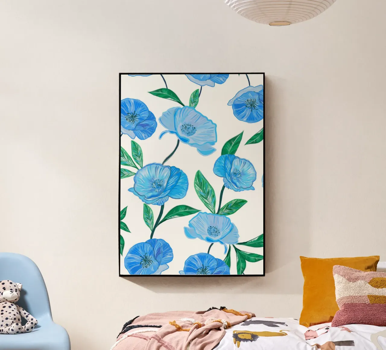 Papaveri blu plexiglass da gulsengunel