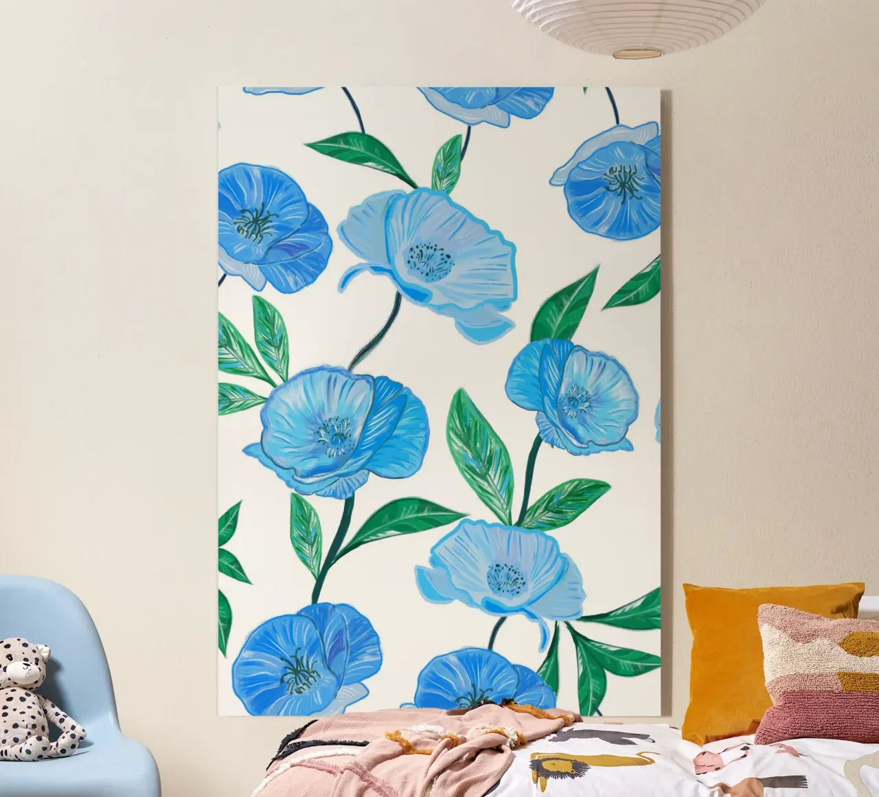 Papaveri blu plexiglass da gulsengunel