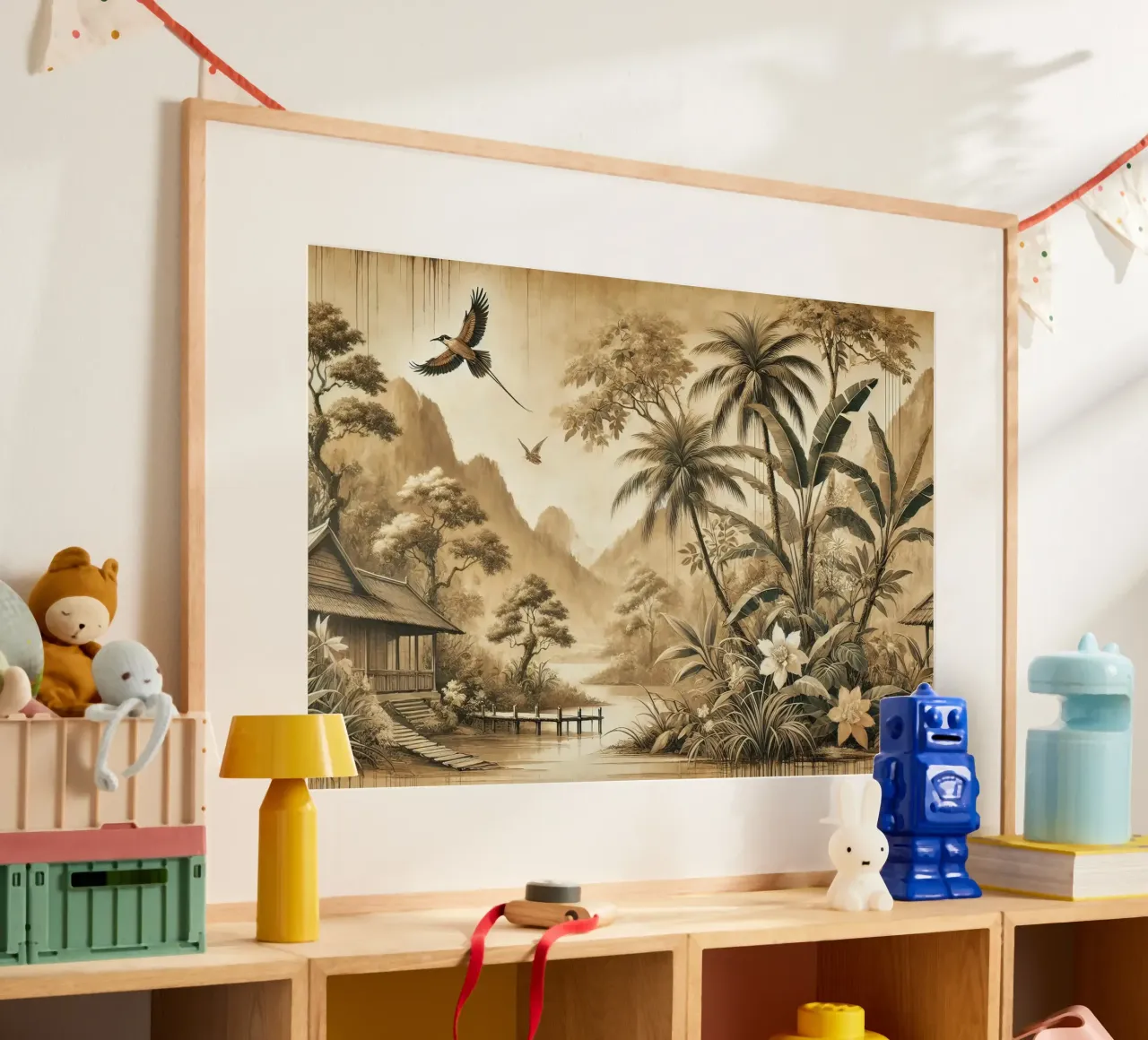 Retraite dans la jungle poster de Chromatic Fusion Studio