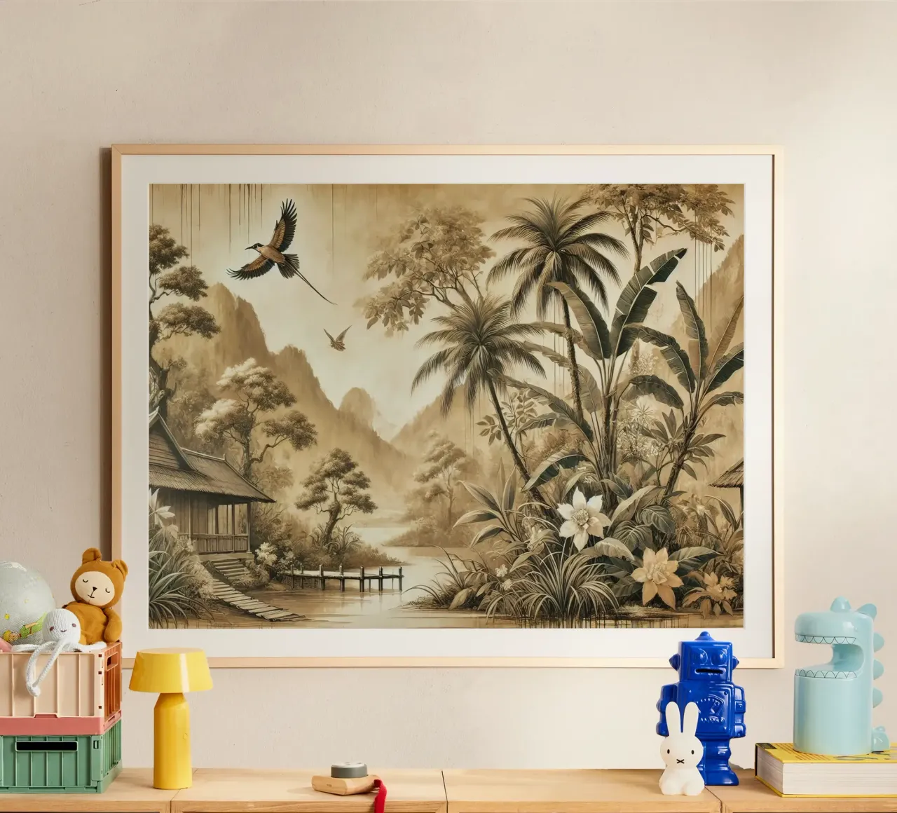 Retraite dans la jungle poster de Chromatic Fusion Studio