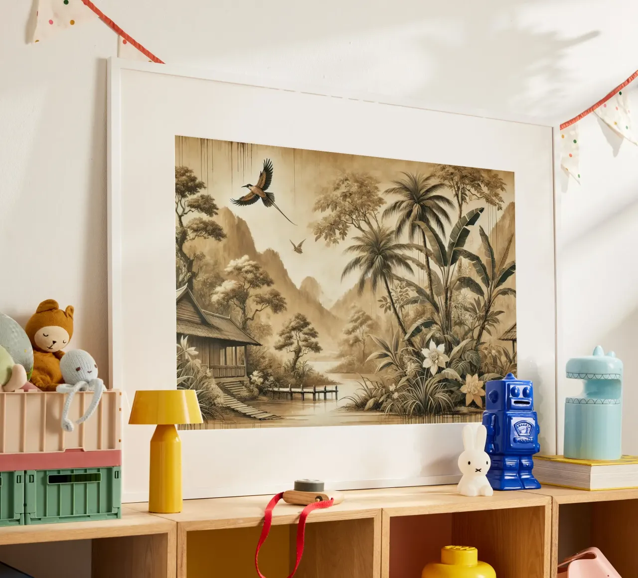 Retraite dans la jungle poster de Chromatic Fusion Studio