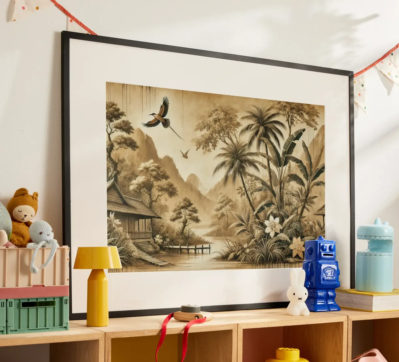 Retraite dans la jungle poster de Chromatic Fusion Studio