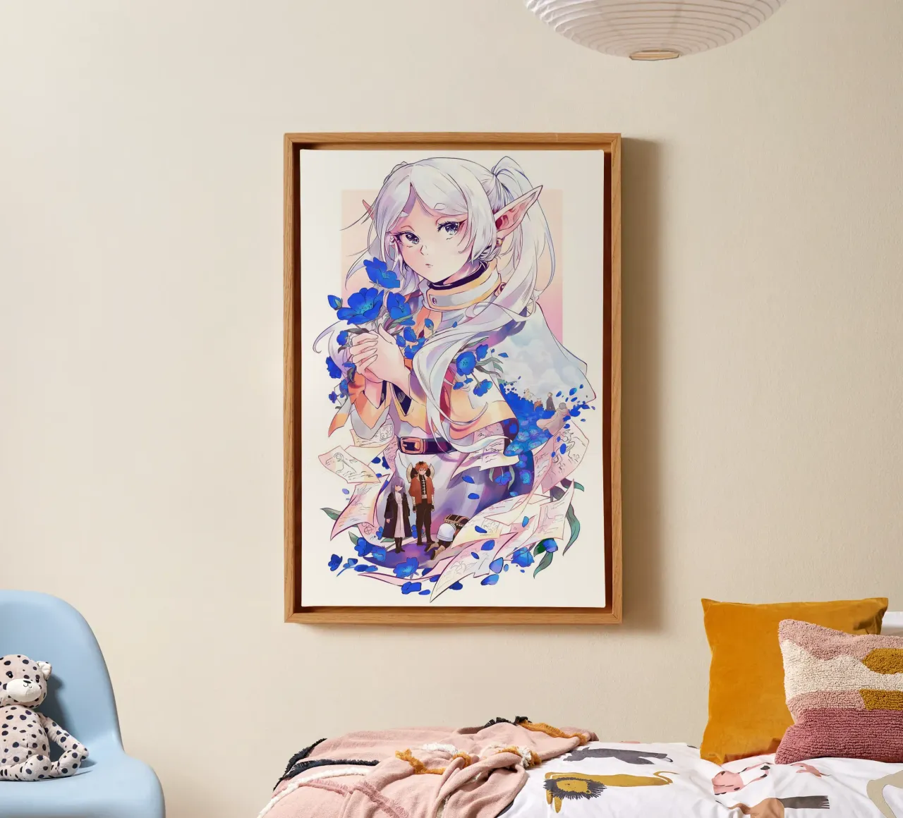 Sousou no Frieren canvas met Baklijst van donald shop