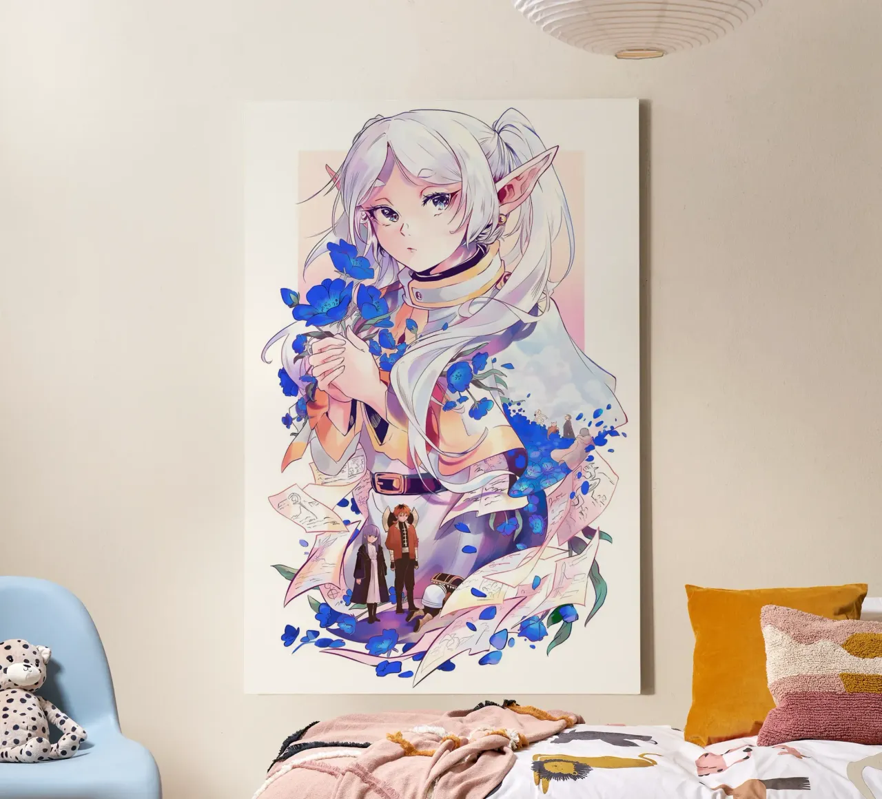 Sousou no Frieren canvas met Baklijst van donald shop