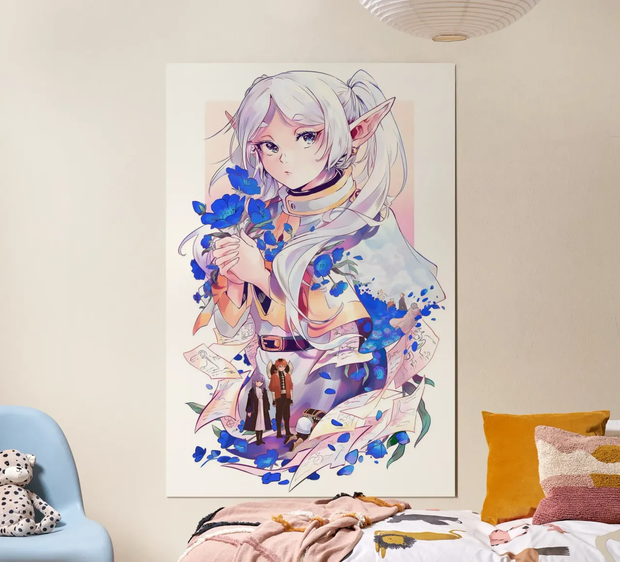 Sousou no Frieren poster con telaio in plastica da donald shop