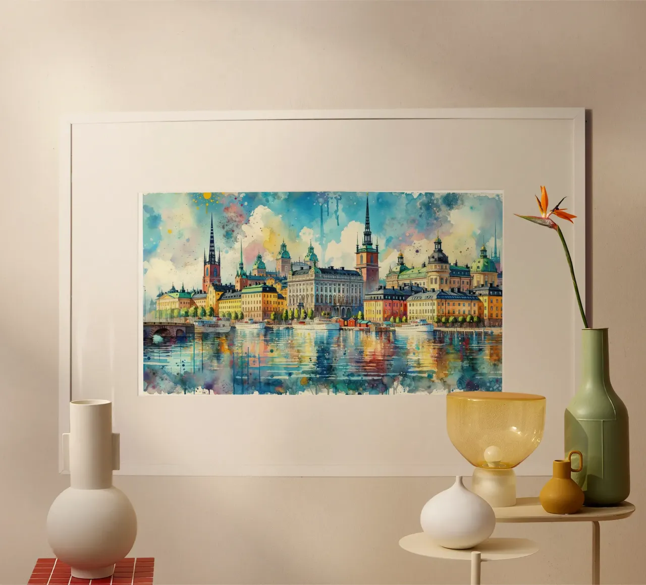 Vivaci riflessi di Stoccolma poster da Chromatic Fusion Studio