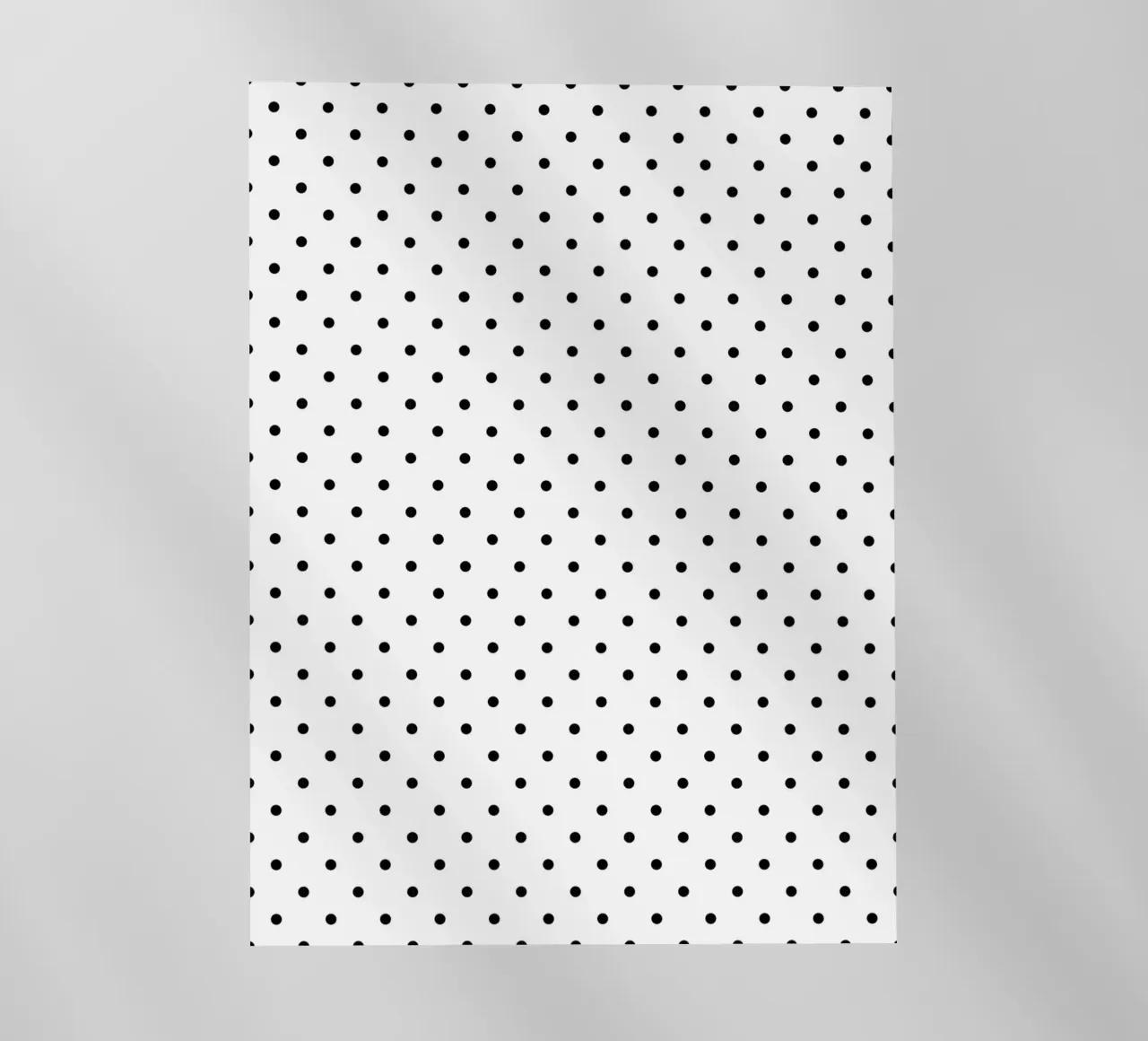 Minimal Basic Polka Dots | Negro sobre blanco lámina retroiluminada de Beauty in Simplicity