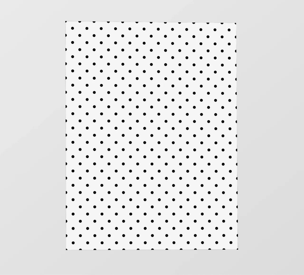 Minimal Basic Polka Dots | Negro sobre blanco lámina retroiluminada de Beauty in Simplicity