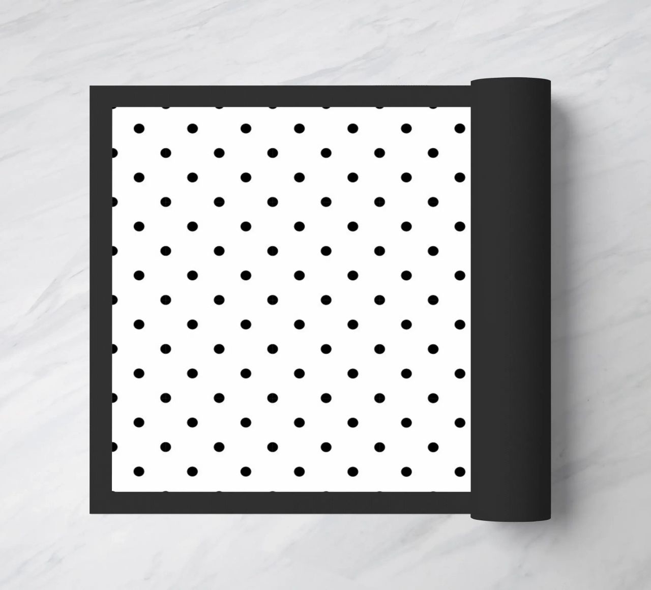 Minimal Basic Polka Dots | Nero su bianco zerbino da Beauty in Simplicity