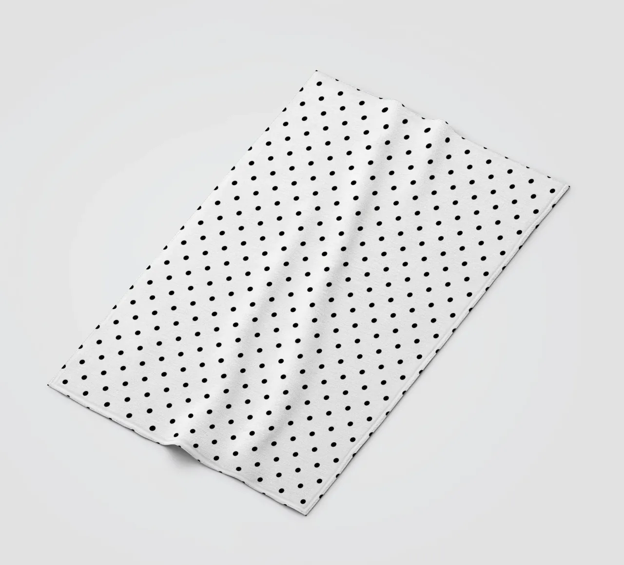 Minimal Basic Polka Dots | Schwarz auf Weiß Fleecedecke von Beauty in Simplicity