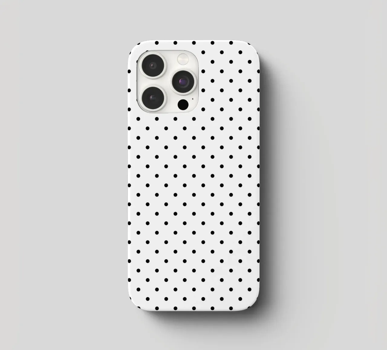 Minimal Basic Polka Dots | Nero su bianco cover iphone da Beauty in Simplicity