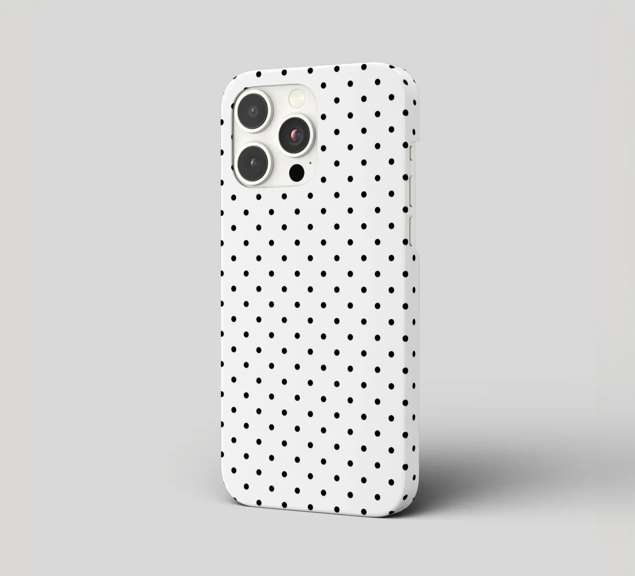 Minimal Basic Polka Dots | Nero su bianco cover iphone da Beauty in Simplicity