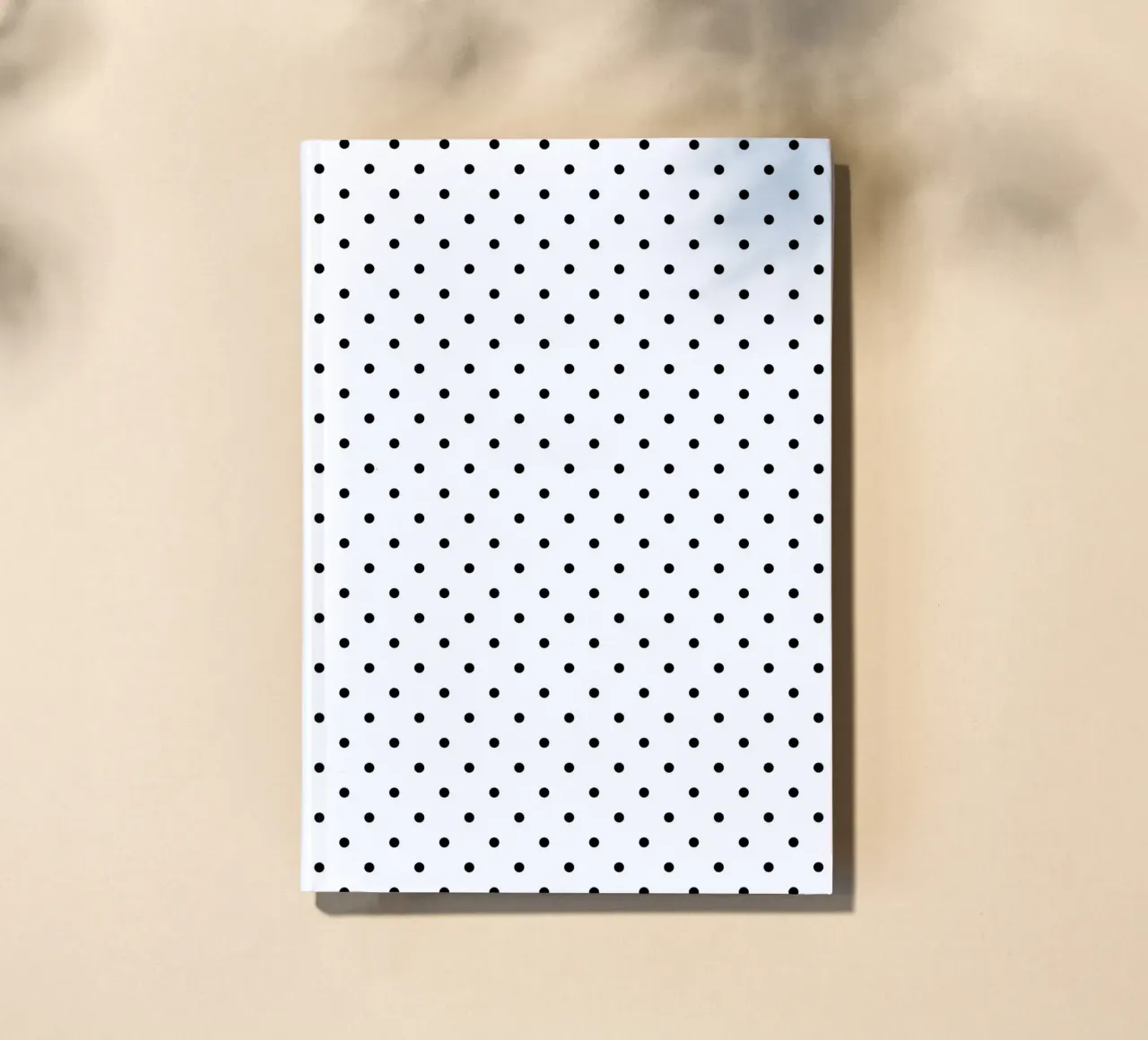 Minimal Basic Polka Dots | Black on White notebook by Beauty in Simplicity