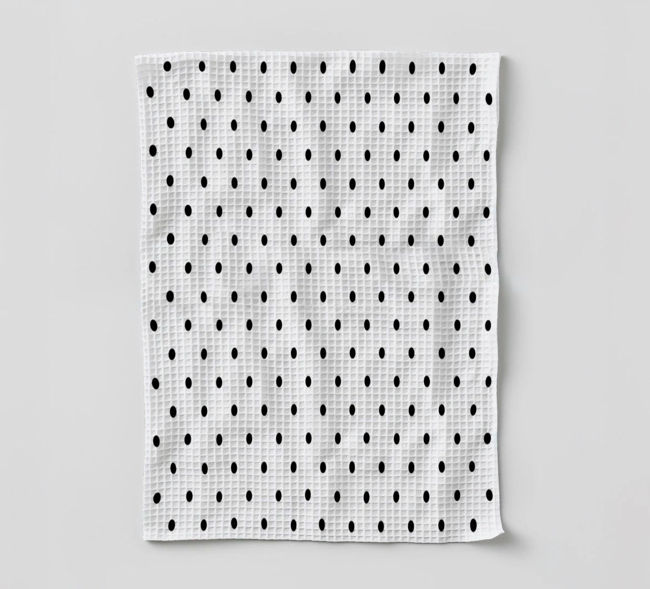 Minimal Basic Polka Dots | Nero su bianco canovaccio da cucina da Beauty in Simplicity