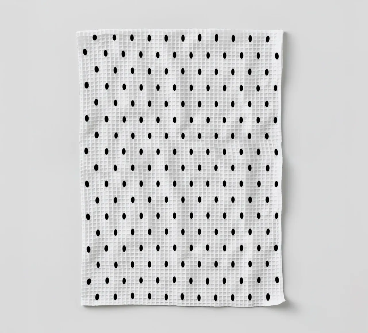 Minimal Basic Polka Dots | Schwarz auf Weiß Geschirrtuch von Beauty in Simplicity
