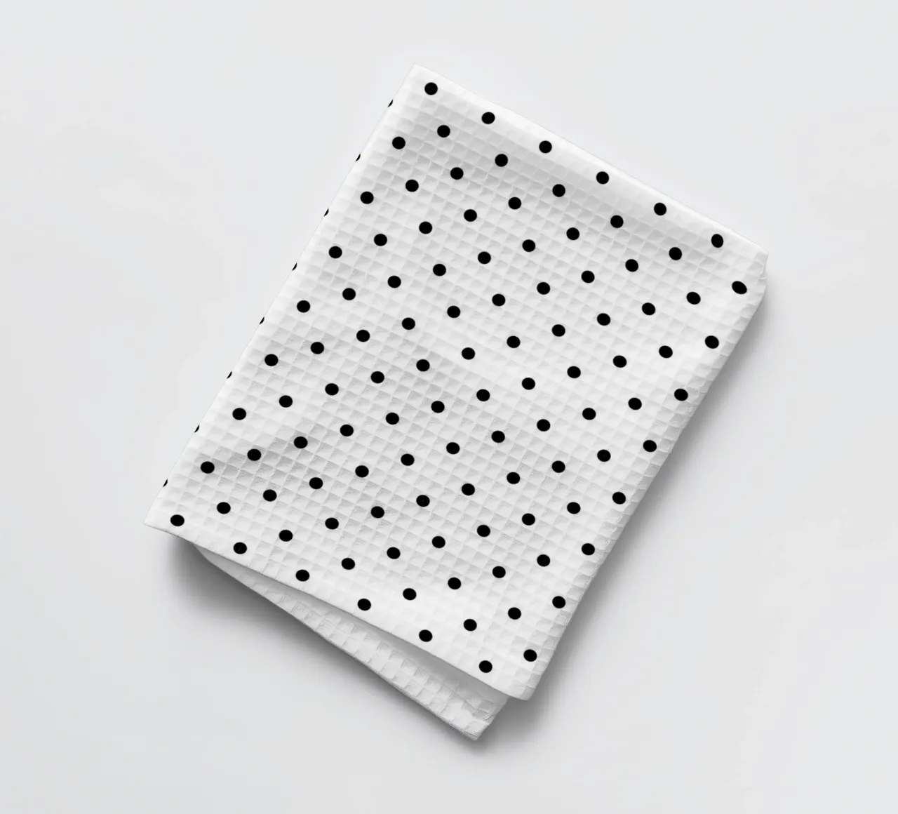 Minimal Basic Polka Dots | Schwarz auf Weiß Geschirrtuch von Beauty in Simplicity