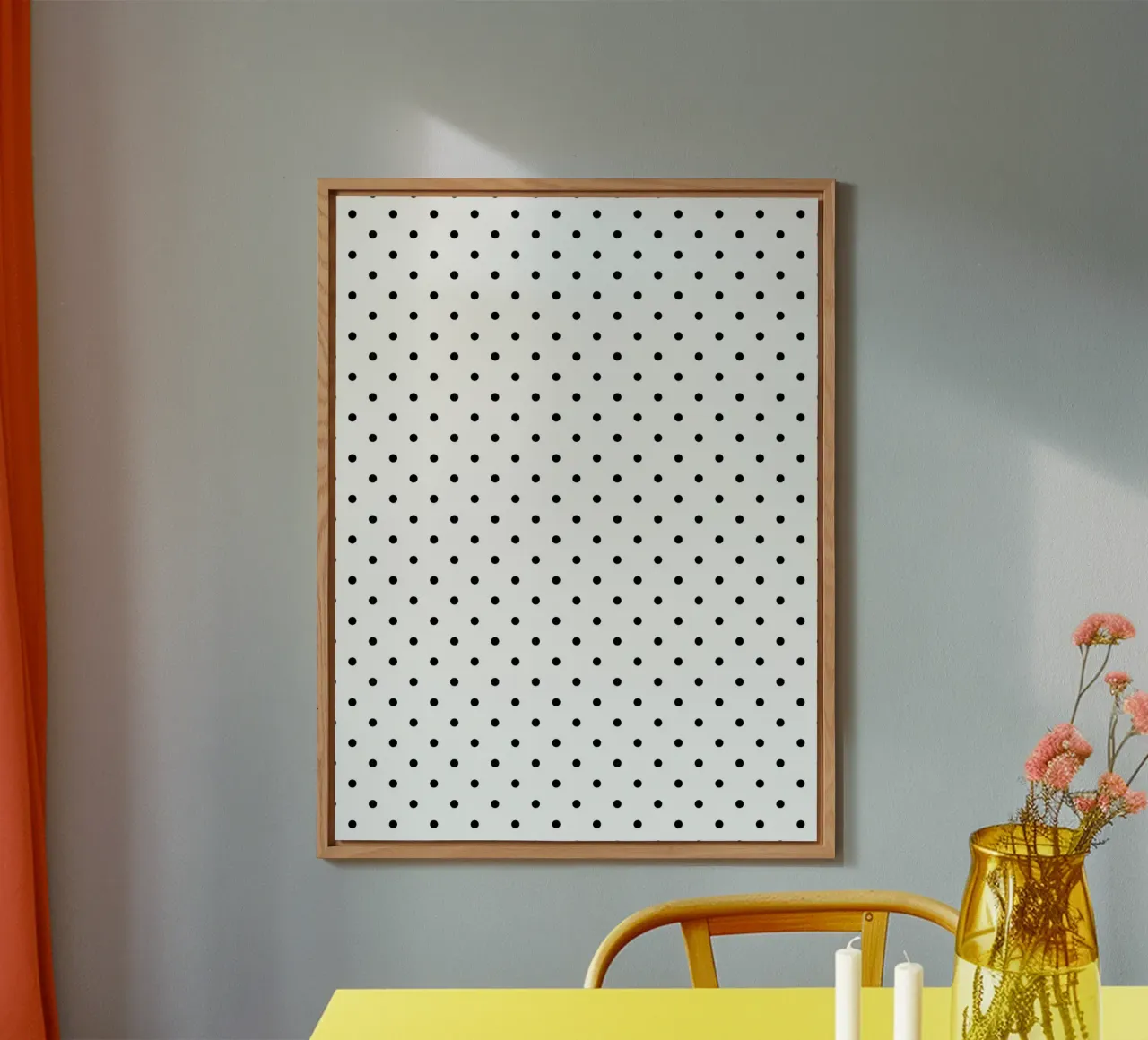 Minimal Basic Polka Dots | Nero su bianco alluminio dibond da Beauty in Simplicity