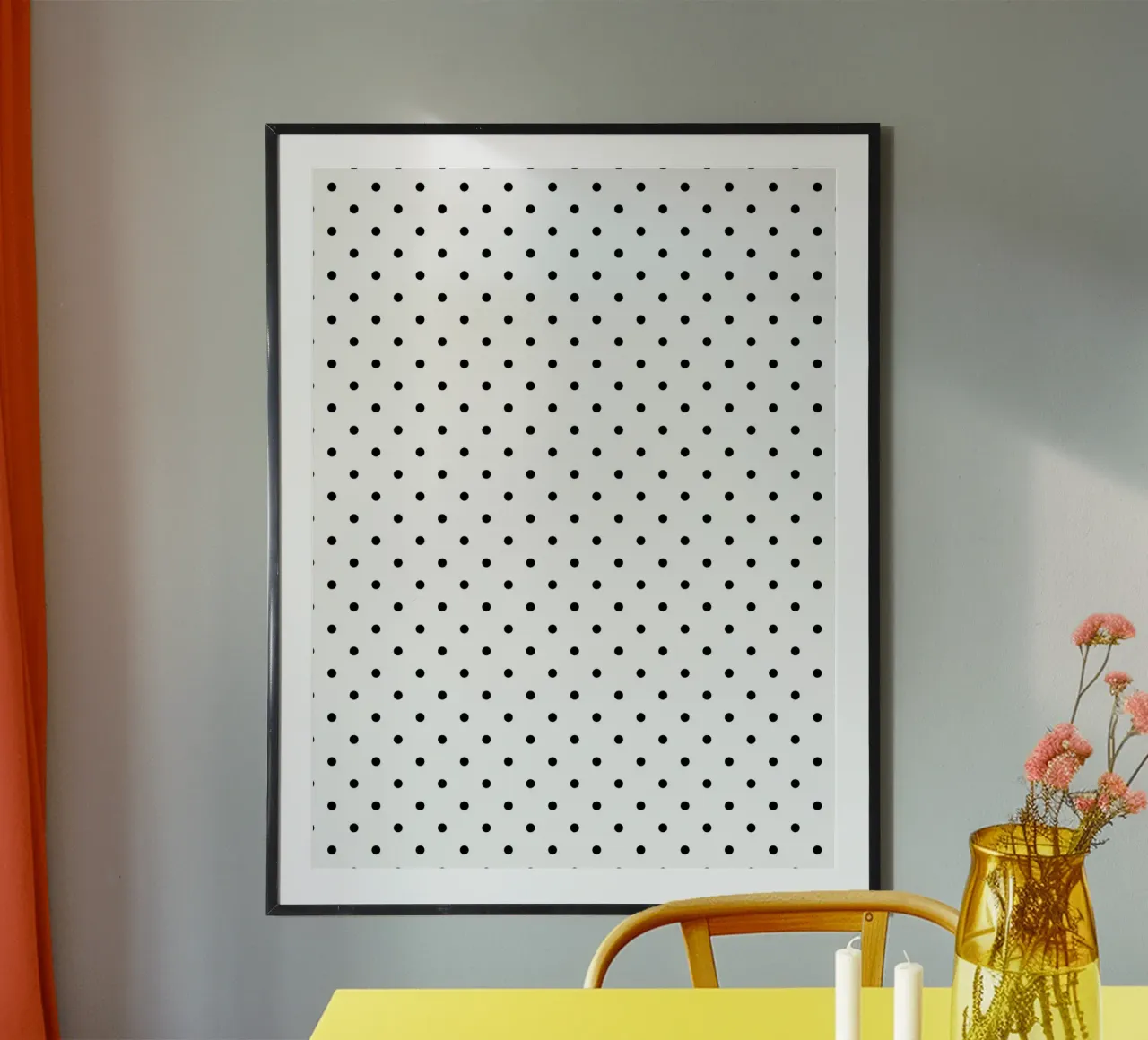 Minimal Basic Polka Dots | Zwart op Wit hahnemühle van Beauty in Simplicity