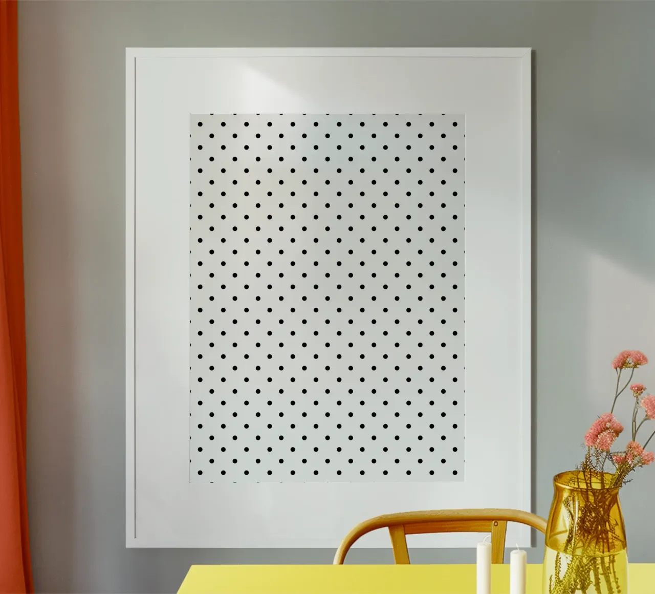Minimal Basic Polka Dots | Nero su bianco poster da Beauty in Simplicity