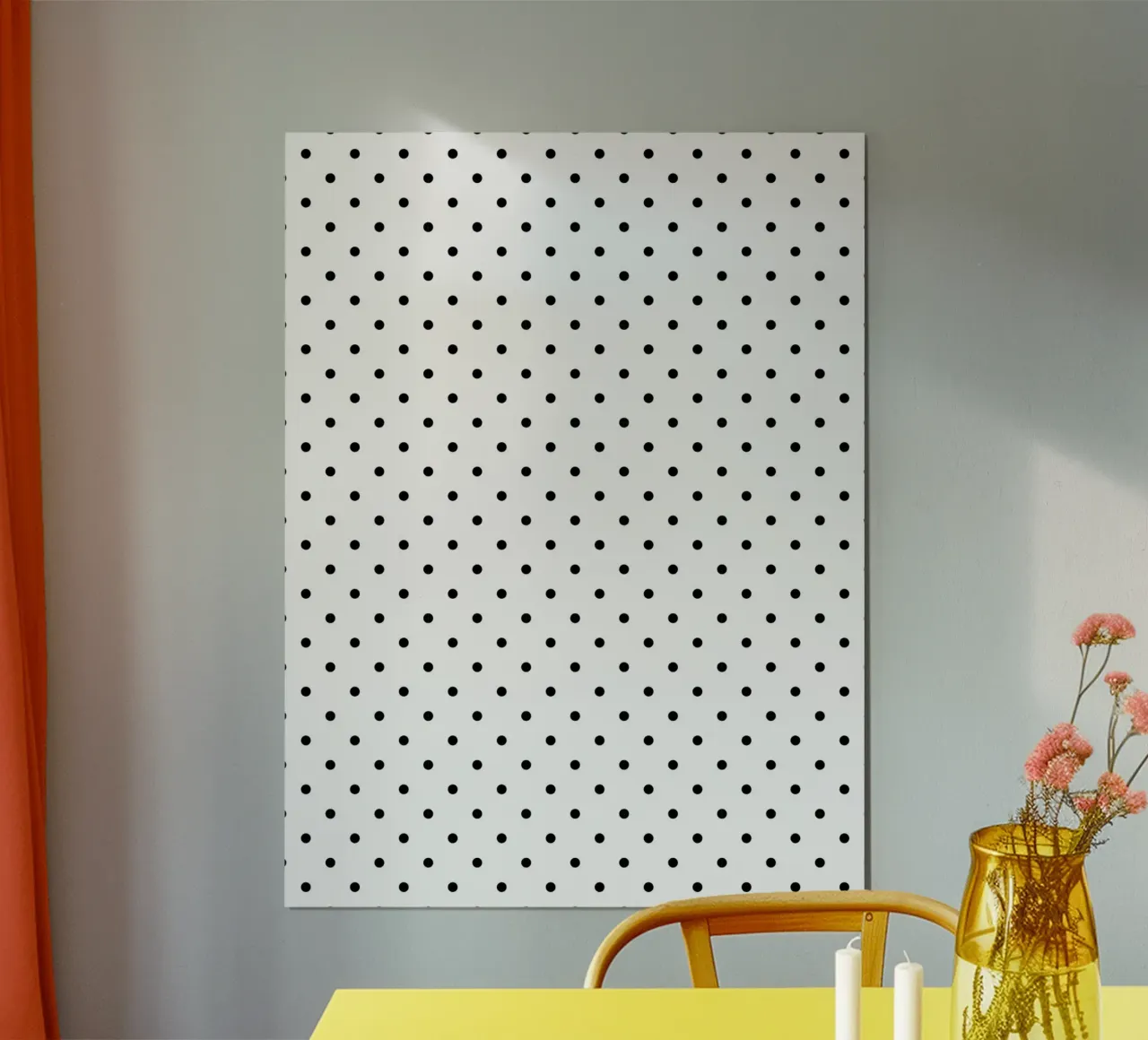 Minimal Basic Polka Dots | Zwart op Wit hahnemühle van Beauty in Simplicity