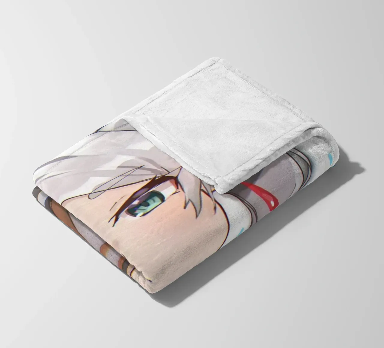 ragazza timida coperta in pile da donald shop