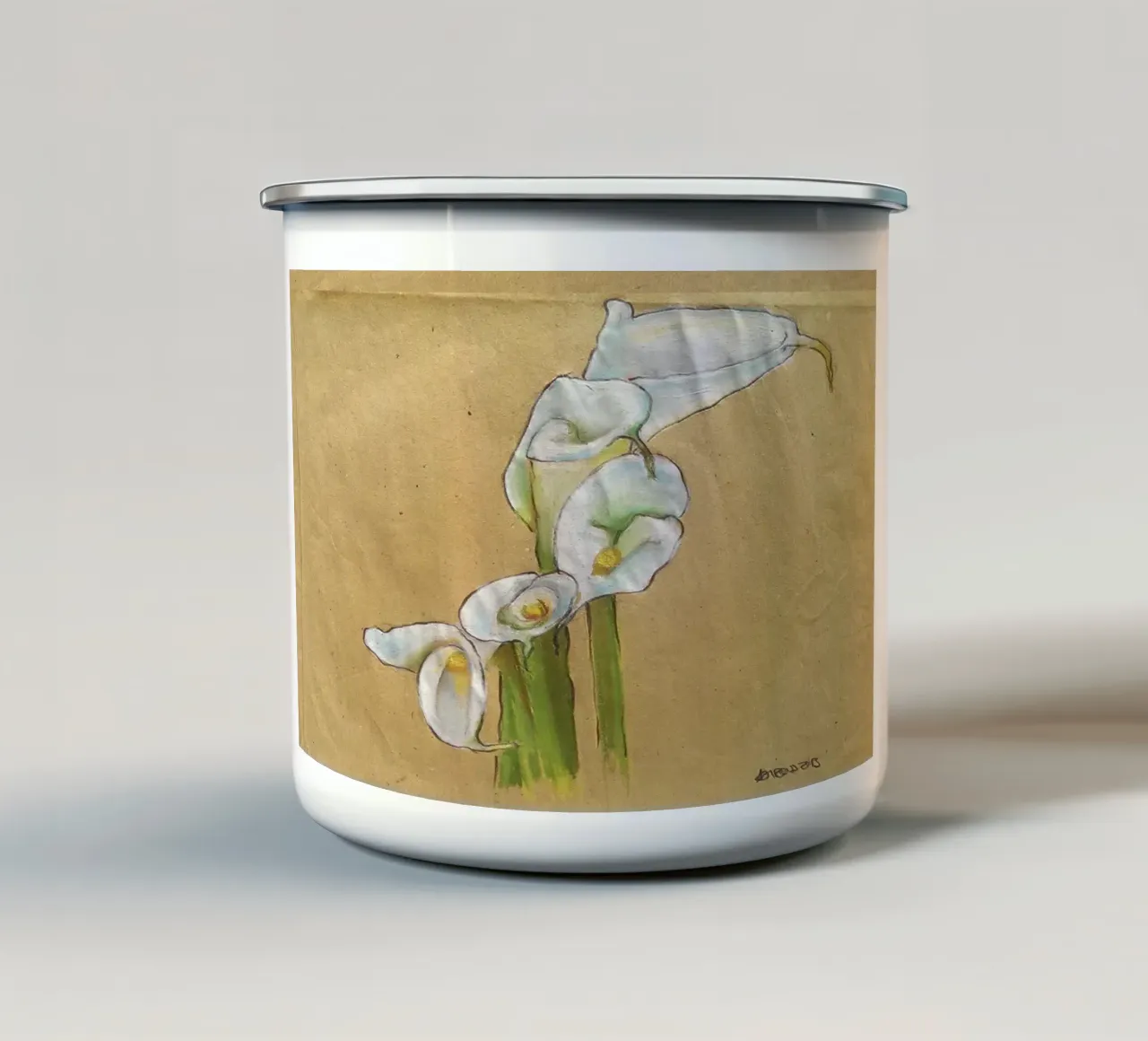Cala Lilien tazza in smalto da Martin Ahrens