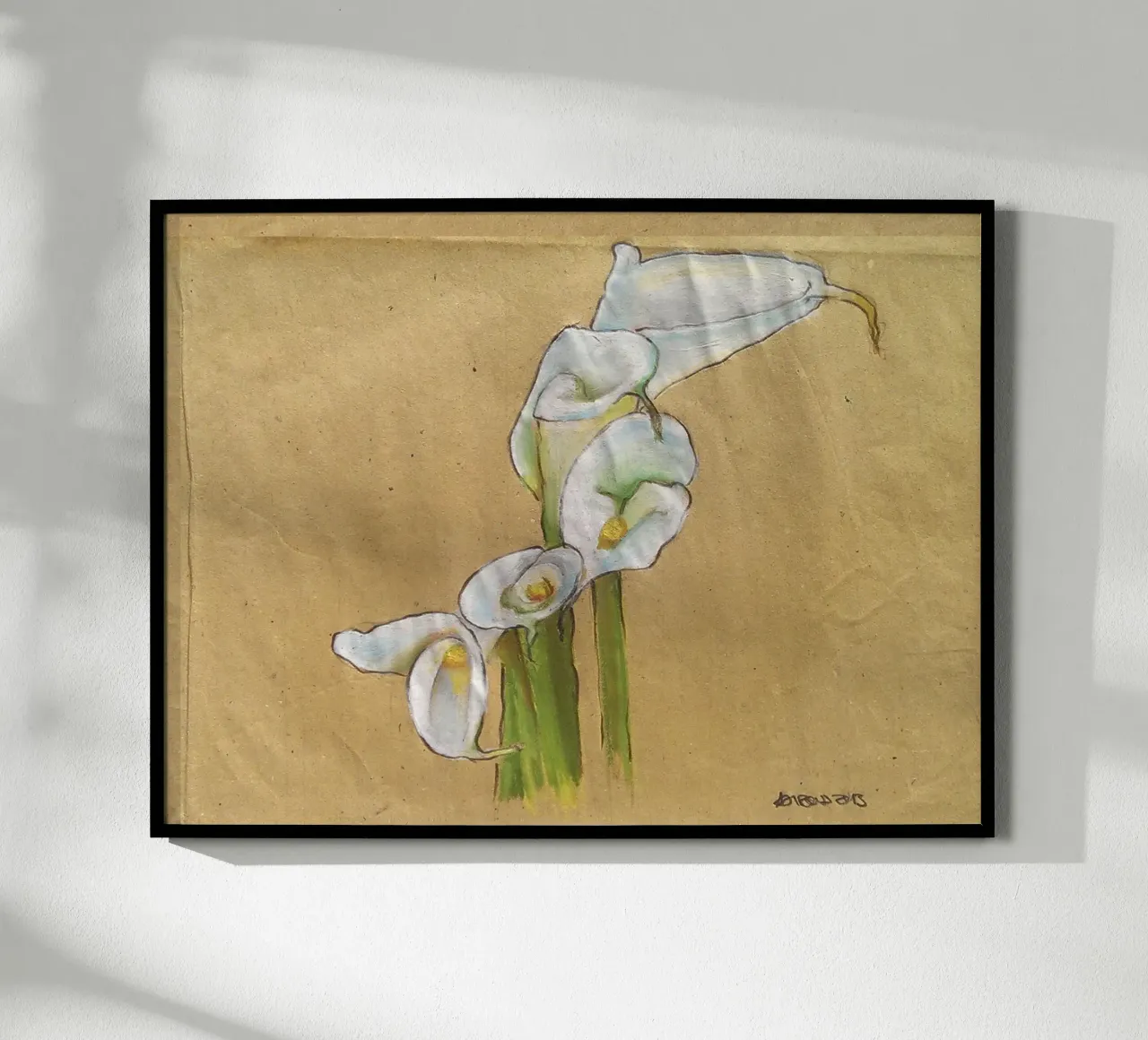 Cala Lilien poster con telaio in legno da Martin Ahrens