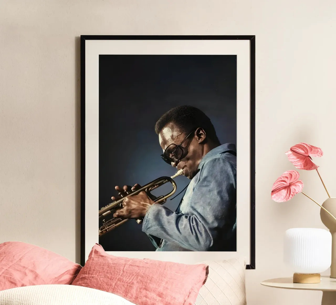Miles Davis poster da Low poly art