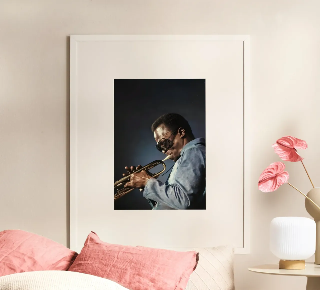 Miles Davis poster da Low poly art