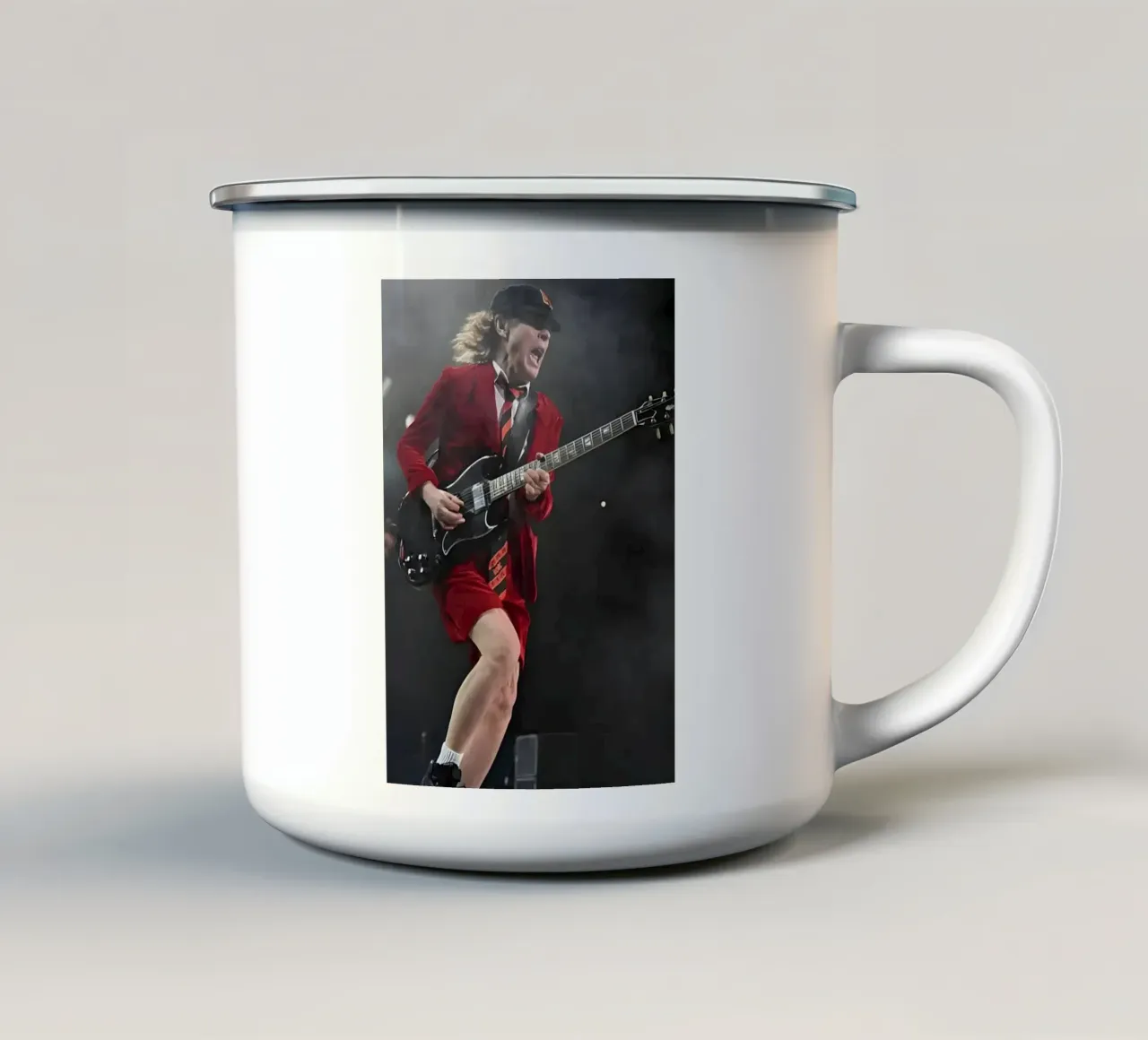 Angus Young tazza in smalto da Low poly art