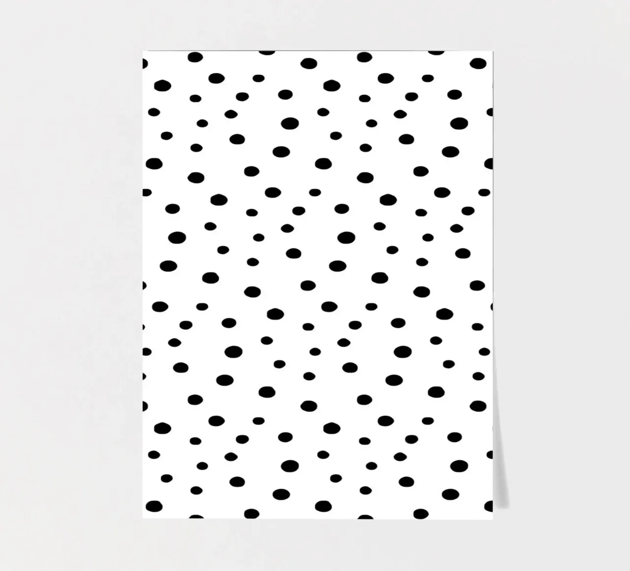 Minimal Chic Hand gezeichnet Polka Dots | Schwarz auf Weiß Stickerbogen von Beauty in Simplicity