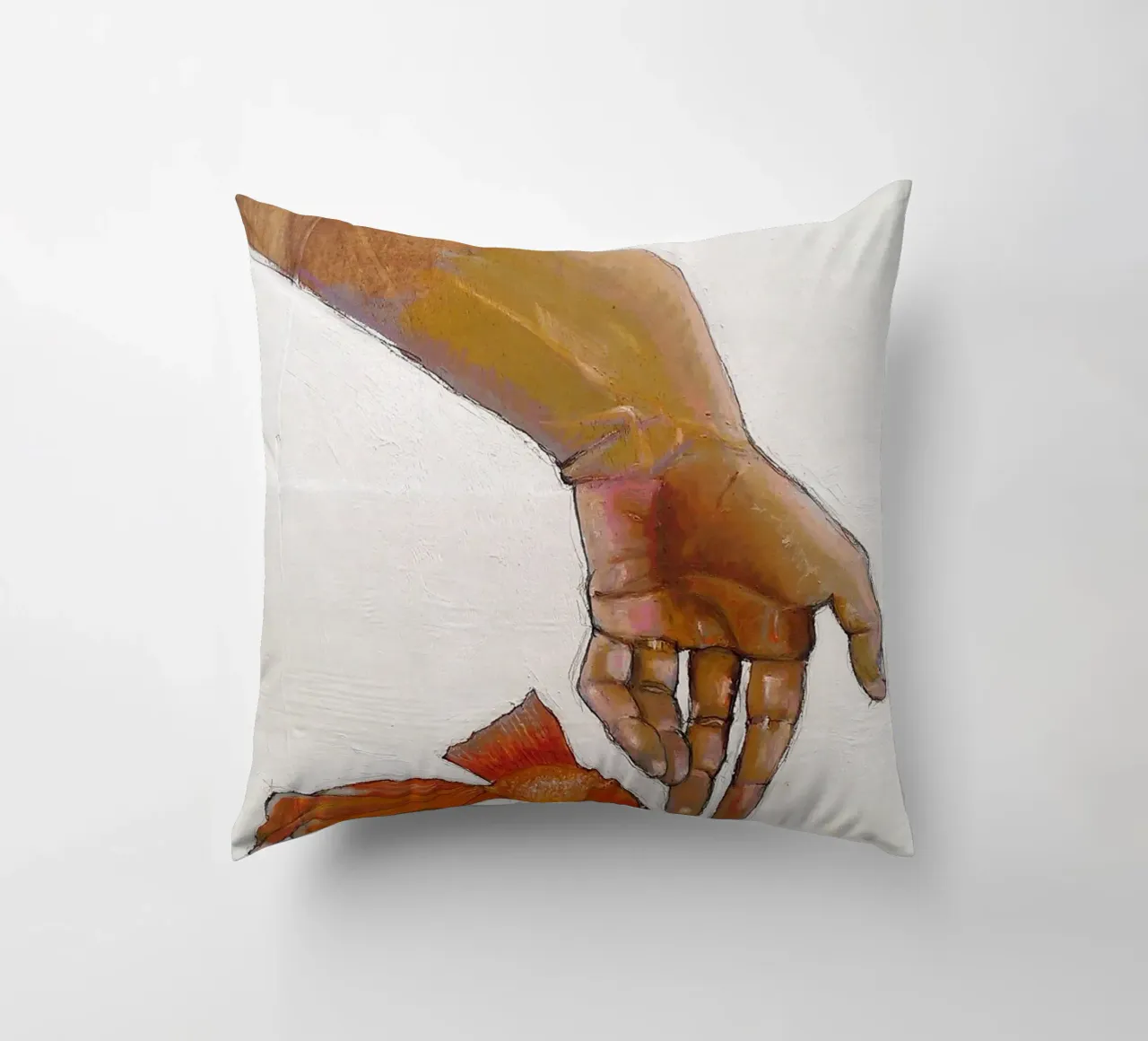 Mano con koi cuscino da Martin Ahrens