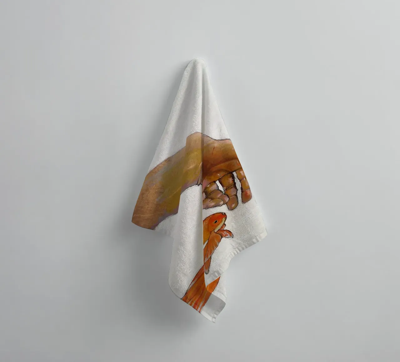 Mano con koi asciugamano da bagno da Martin Ahrens