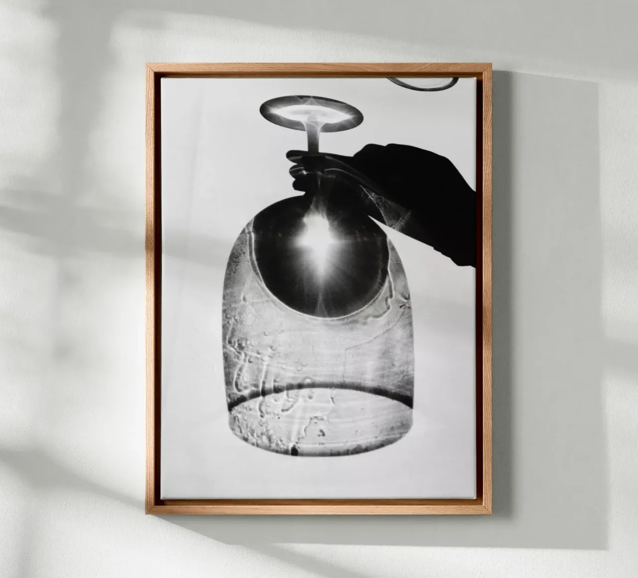 Glas van licht canvas met Baklijst van Janine Sommer Fotografie